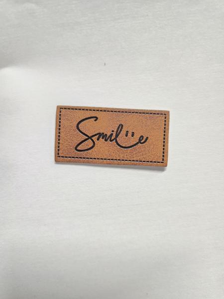 Kunstleder Label Eigenproduktion Smile